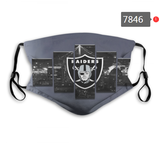 NFL 2020 Oakland Raiders #39 Dust mask with filter